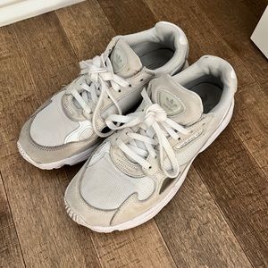 Adidas white sneakers size 8 US